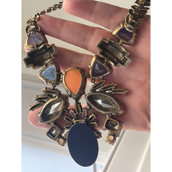 J Crew Fall Stone Statement Crystal Rhinestone Ch… - image 6