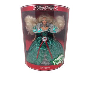 Vintage Barbie 1995 Mattel Happy Holidays Christmas Barbie Doll Special Edition