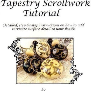Lampwork Tapestry Scrollwork Tutorial - PDF by Kerri Fuhr Keffeler