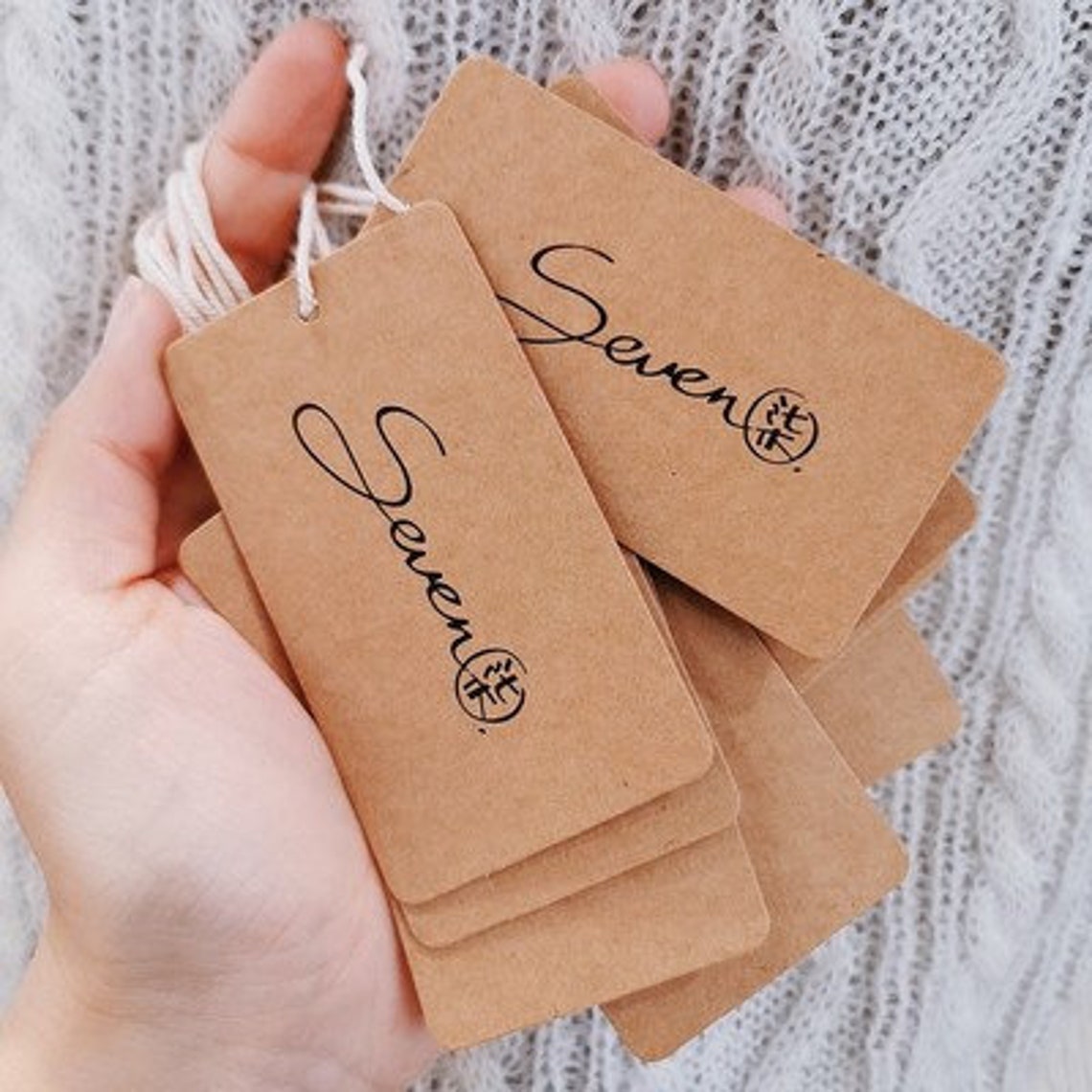 Blank or Custom Kraft Hang Tag With Free String 5x9cm Etsy