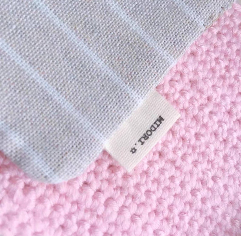 500 pcs Custom cotton logo labels/brand labels for handmade items, clothing tags, soft cotton labels, custom fabric labels zdjęcie 6