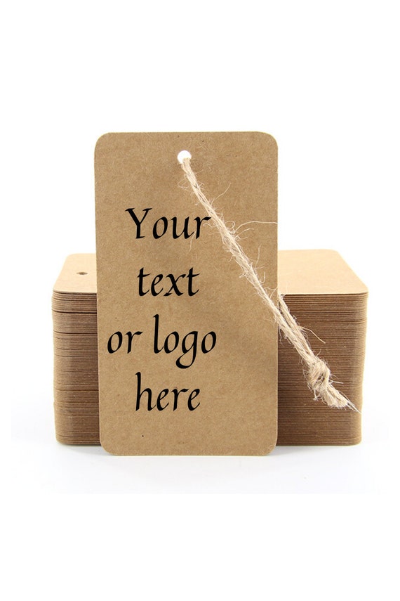 Blank or Custom Kraft Hang Tag With Free String 5x9cm Etsy