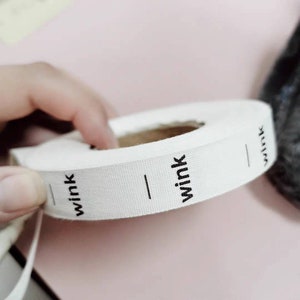 500 pcs Custom cotton logo labels/brand labels for handmade items, clothing tags, soft cotton labels, custom fabric labels