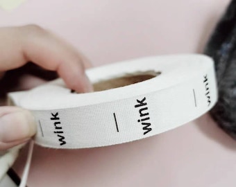 500 Custom Cotton Logo Labels, Brand Fabric Tags