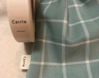500 Custom Cotton Clothing Labels, Personalized Garment Tags, Fold Over Care Labels, Custom Logo Sewing Tags for Small Business