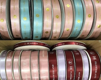 100 yards Custom Printed Ribbon, Personalized printing ribbons