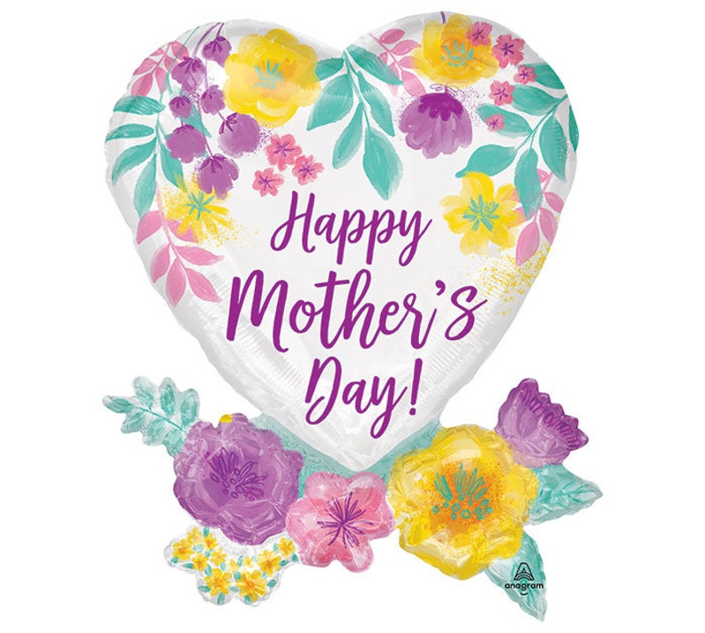 27 inch Mother/'s Satin Infused Flowers 27 inch Happy Mother/'s day Watercolor Flowers