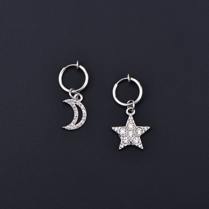 2 Pcs Clip on Belly Button Rings Moon Star Fake Belly Piercing Etsy 2 Pcs Clip on Belly Button Rings Moon Star Fake Belly Piercing Etsy