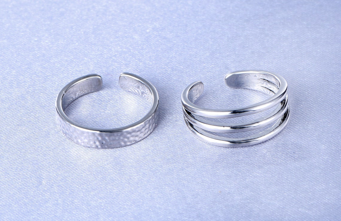 12-Piece Adjustable Open Toe Rings For Women - Metal Foot Jewelry For Summer & Beach