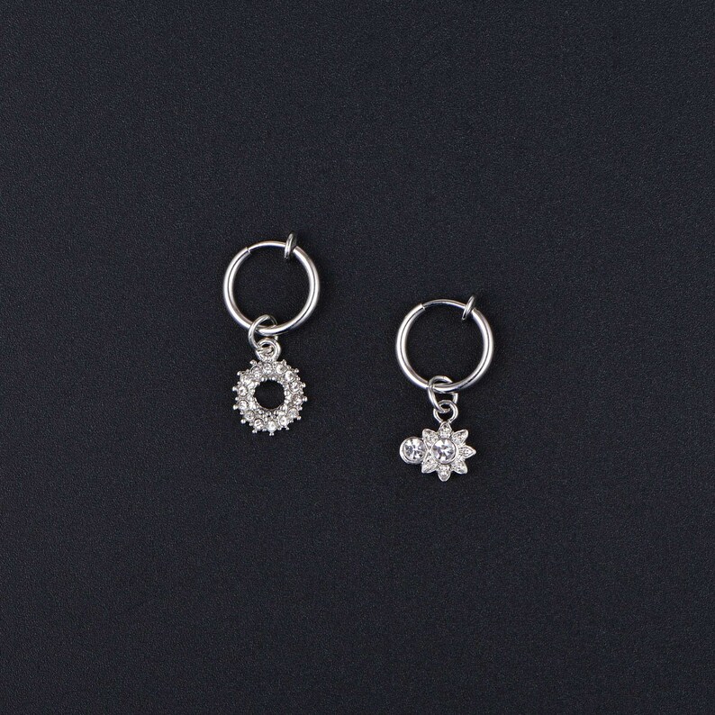 2 Pcs Clip on Belly Button Rings Fake Belly Piercing Fake Etsy