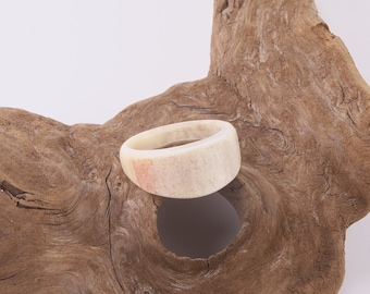 Ring aus Rentierhorn - Rentiergeweih   Durchmesser ca. 20,4mm - Ringgröße 64