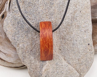 Necklace with wooden pendant-Sheoak