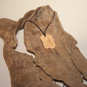 Necklace with pendant made of wood Nordmann fir image 2