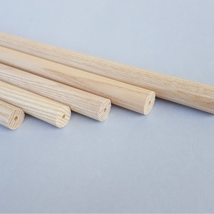 Wooden sticks made of ash - untreated - for all kinds of handicrafts, stick puppets, macramé and also for painting yourself