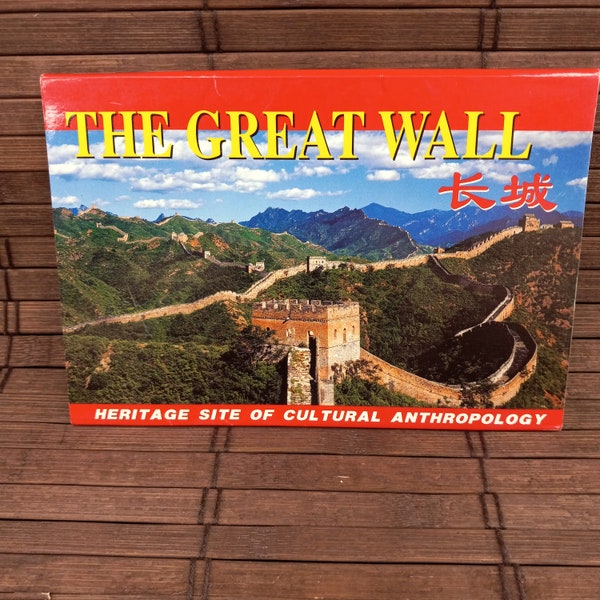 The Great Wall Of China Vintage 1990s Photo Postcards Set Of 5 With Folder Unposted