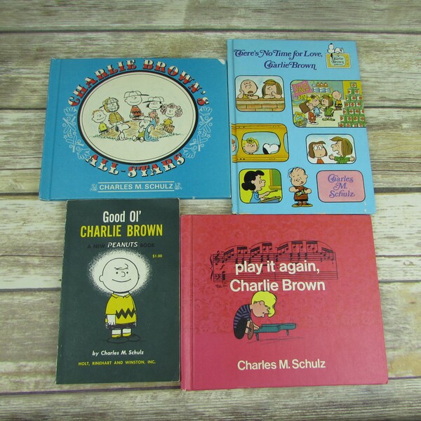 Charlie Brown Books Etsy