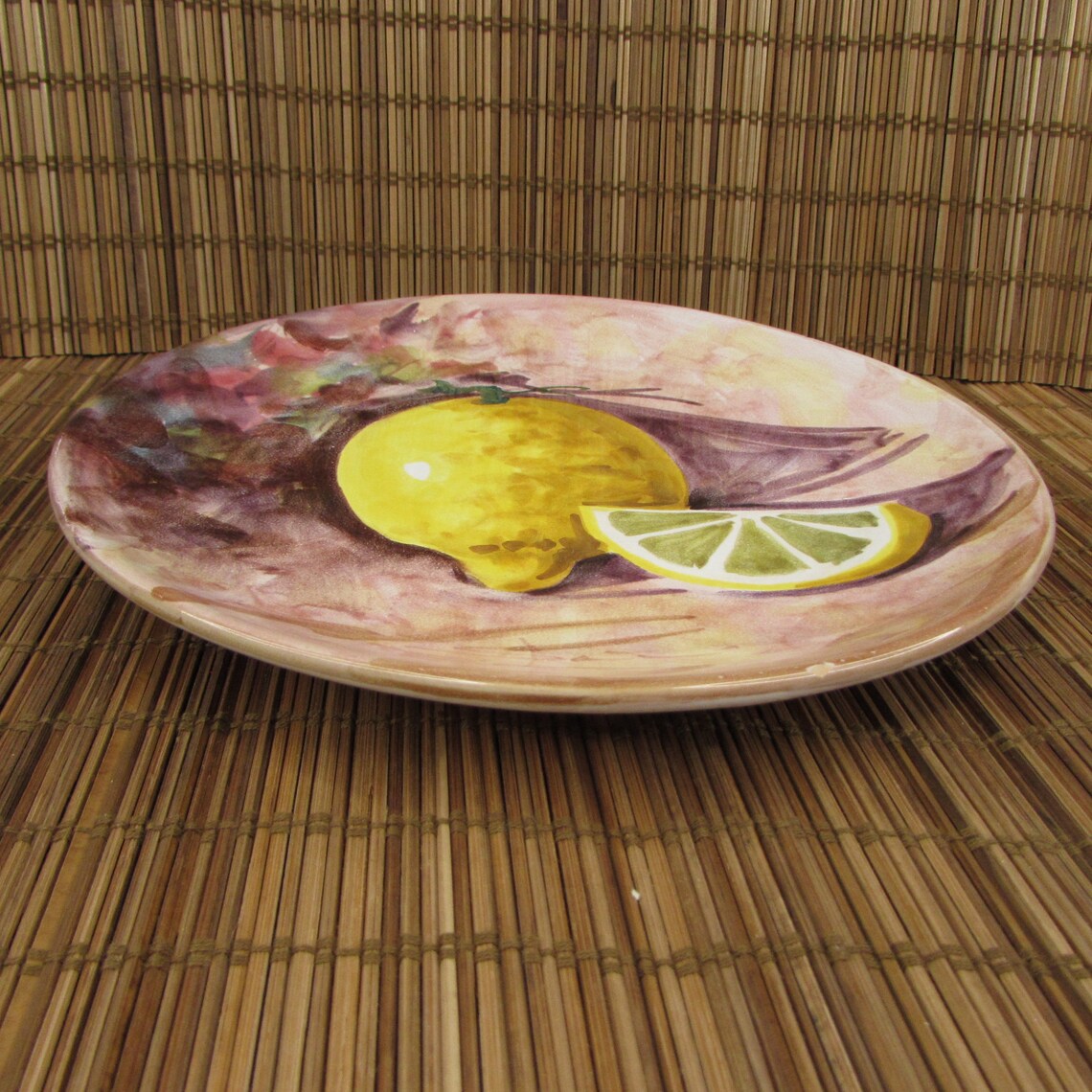 Vintage Peasant Village Italian Pottery Hand Painted Fruit - Etsy