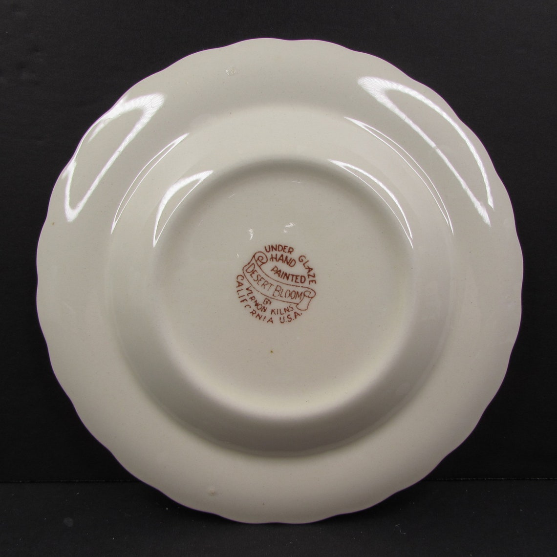 Vintage Vernon Kilns Desert Bloom Footed Tea Cup and Saucer Etsy