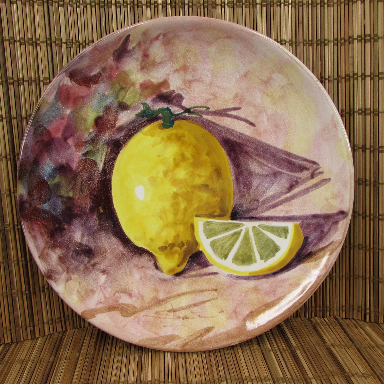 Vintage Peasant Village Italian Pottery Hand Painted Fruit - Etsy