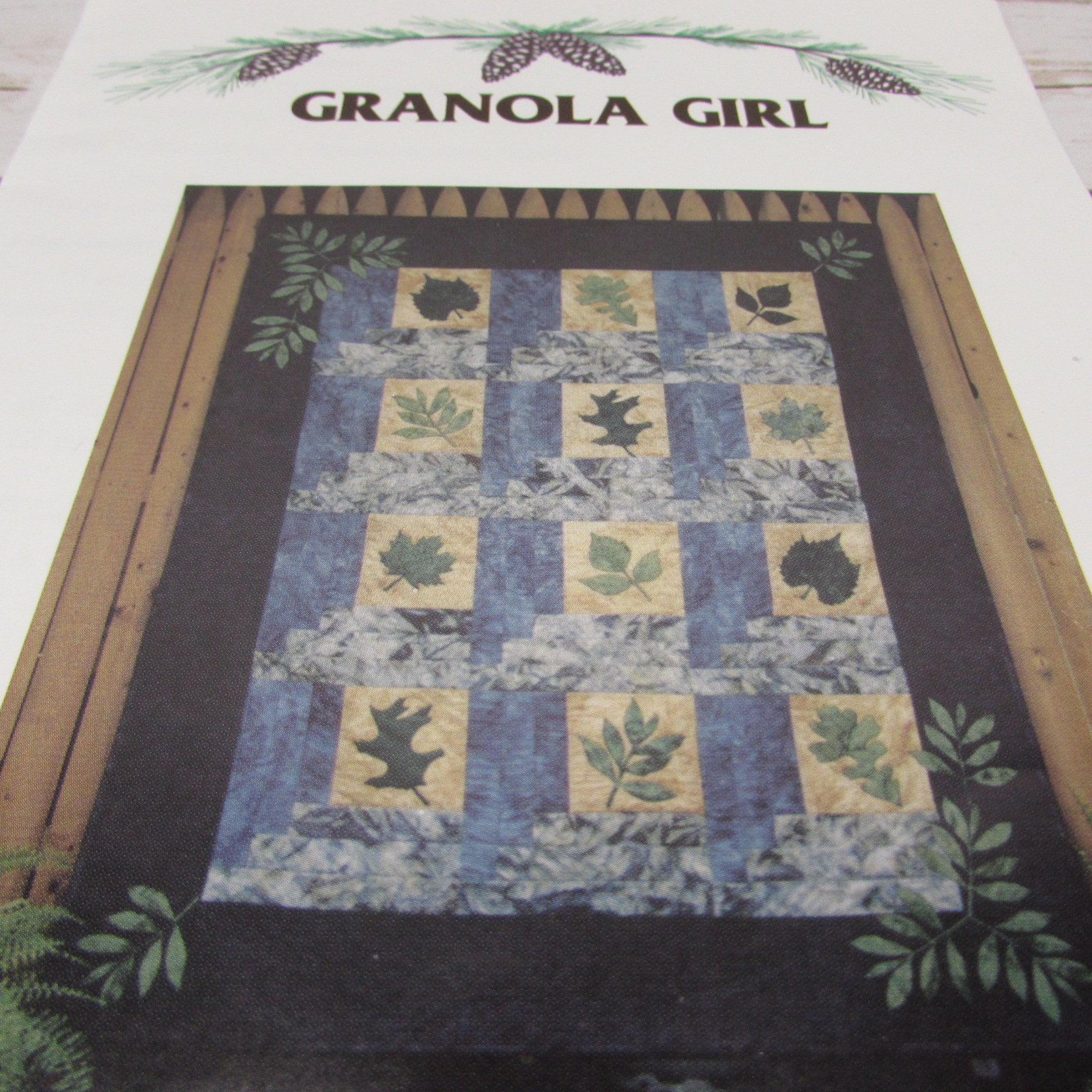 Granola Girl 700 Arboretum Quilt Pattern Log Cabin Leaves Etsy