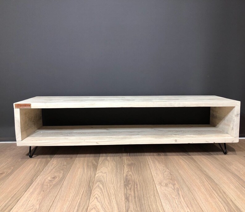 Reclaimed Wooden TV Unit Etsy