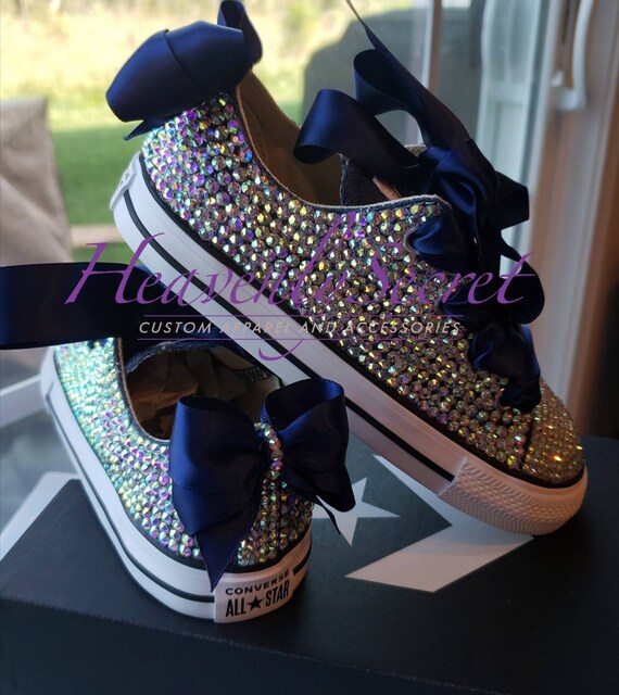 baby converse with rhinestones