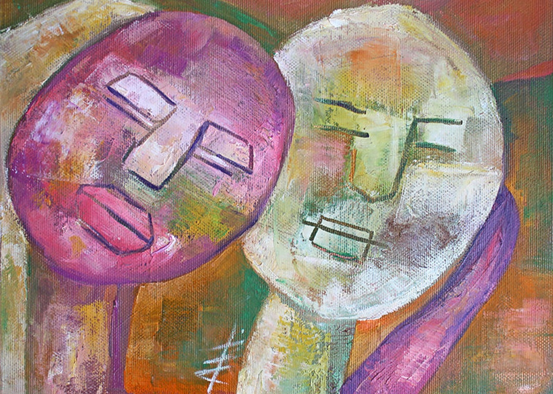 Love Print of Original Oil Painting. Loving Man and Woman. Love Wall ...