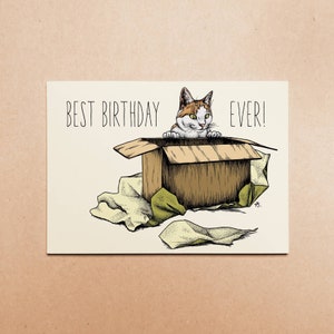 Karte A6 "Best Birthday Ever"