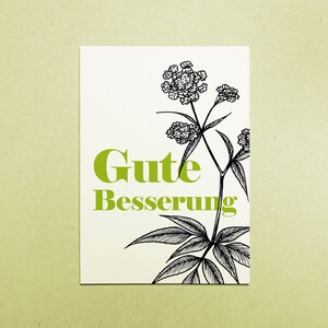 Carte A6 « Guérissez-vous bientôt »
