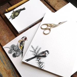 Writing pad set A4, A5, A6 Birds, birds, birds dotted image 2