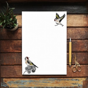 Writing pad set A4, A5, A6 Birds, birds, birds dotted image 3