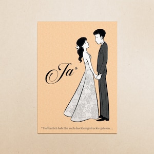 Karte A6 "Ja* Hochzeit"