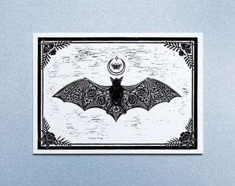 High-quality postcard, card A6 &quot;Shadow Play&quot; (digital print 10.5 x 14.8 cm, 350g/m²)