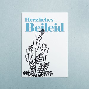 Karte A6 "Herzliches Beileid"