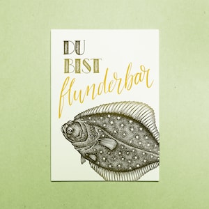 Karte A6 "Du bist flunderbar"