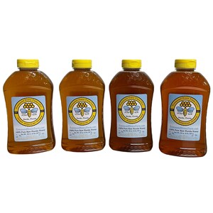 2 LB Raw Honey Gift Set, Orange Blossom Honey, Wildflower Honey, Natural Honey Gift, Foodie Gifts, Florida Honey Variety Pack, Kitchen Gift