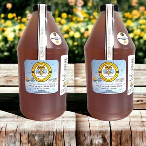 1 Gallon FL Raw Wildflower Honey, Pure Honey, Direct from beekeeper, Bulk Raw Honey, USA Honey, Natural, Fresh Florida Honey 2024, 12+ lbs