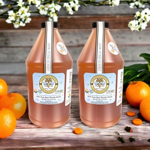 1 Gallon FL Pure Raw Orange Blossom Honey 2025 CROP, Best Sweet Honey, Direct from Beekeeper, Best Natural Honey, USA Honey, 12+ lbs Honey