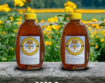 4 lb (64 oz) FL Spring Wildflower Honey, Pure Raw Honey, Real Natural Honey, Fresh from Florida Honey