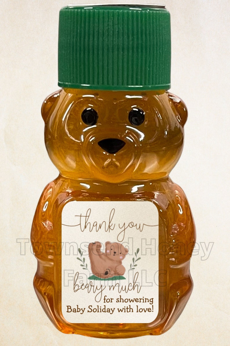 50 Custom Mini Honey Bears Pure Raw Florida Honey Wedding Etsy