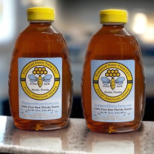 4 lb FL Orange Blossom Raw Honey 2025 CROP, Honey direct from the Beekeeper, Pure Natural Honey, Florida USA Honey