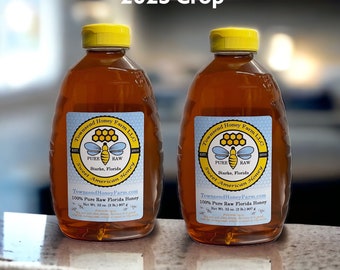 4 lb FL Orange Blossom Raw Honey 2024 CROP, Honey direct from the Beekeeper, Pure Natural Honey, Florida USA Honey