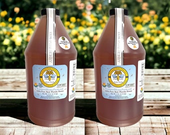 1 Gallon FL Raw Wildflower Honey, Pure Honey, Direct from beekeeper, Bulk Raw Honey, USA Honey, Natural, Fresh Florida Honey 2022, 12+ lbs