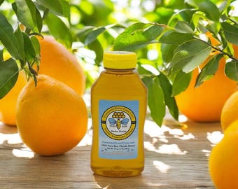 1 lb FL Raw Orange Blossom Pure Raw Natural Honey, Best Raw Honey, Direct from Beekeeper