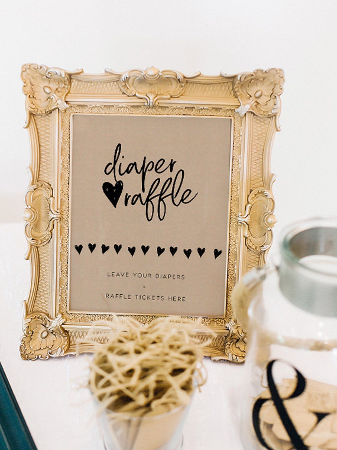 Diaper Raffle Container. Sign Diaper Raffle Sign Editable Pdf Template INSTANT DOWNLOAD - Etsy
