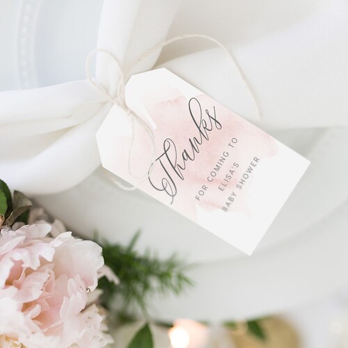 Luggage Thank You Tag INSTANT DOWNLOAD Shower Favor Tag DIY Etsy