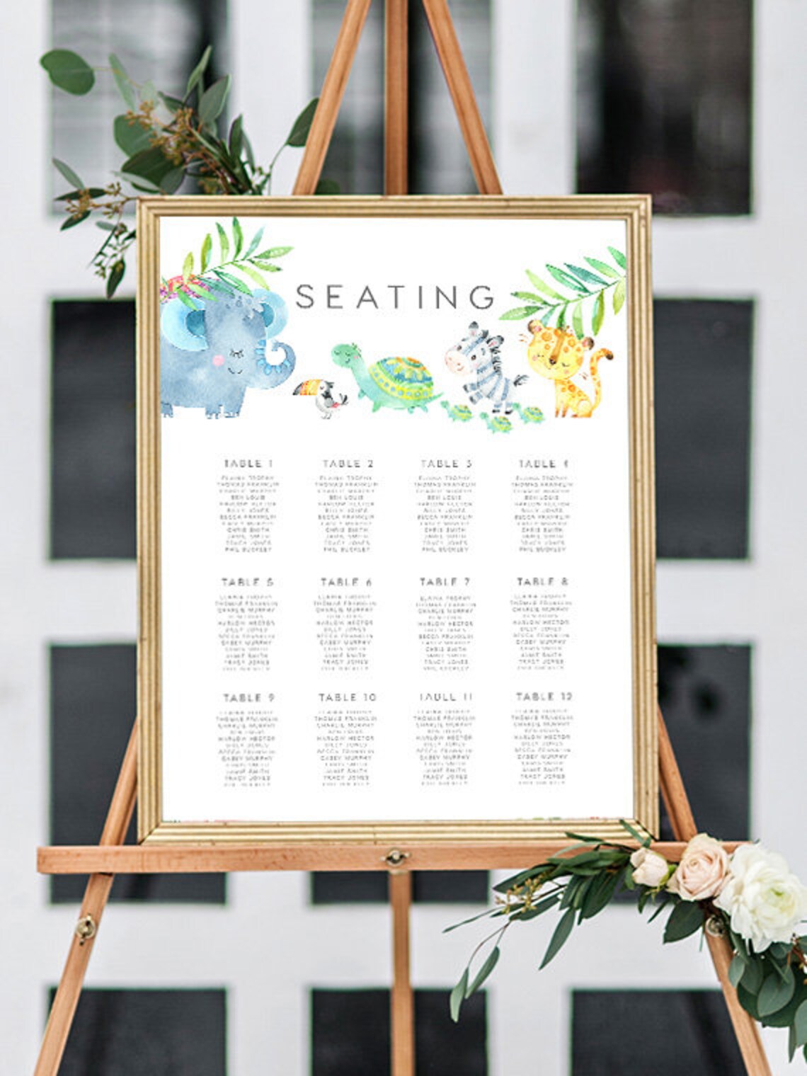 Baby Shower Seating Chart Printable Editable Pdf INSTANT Etsy