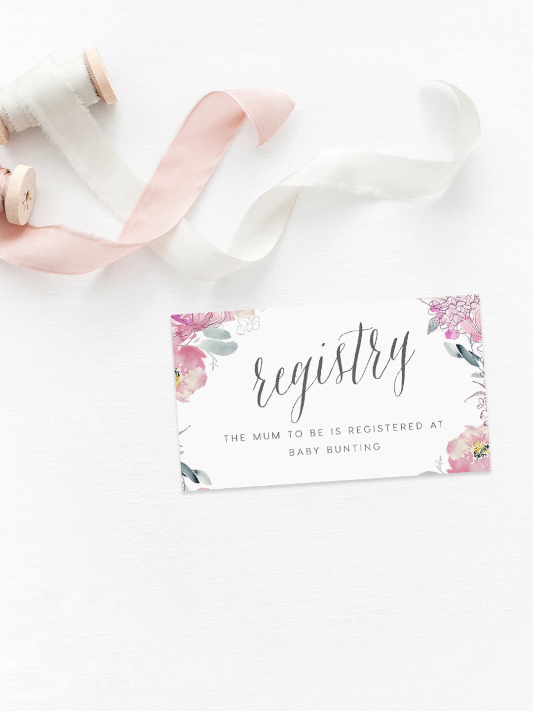 Registry Card Printable, INSTANT DOWNLOAD, Printable Registry Card ...