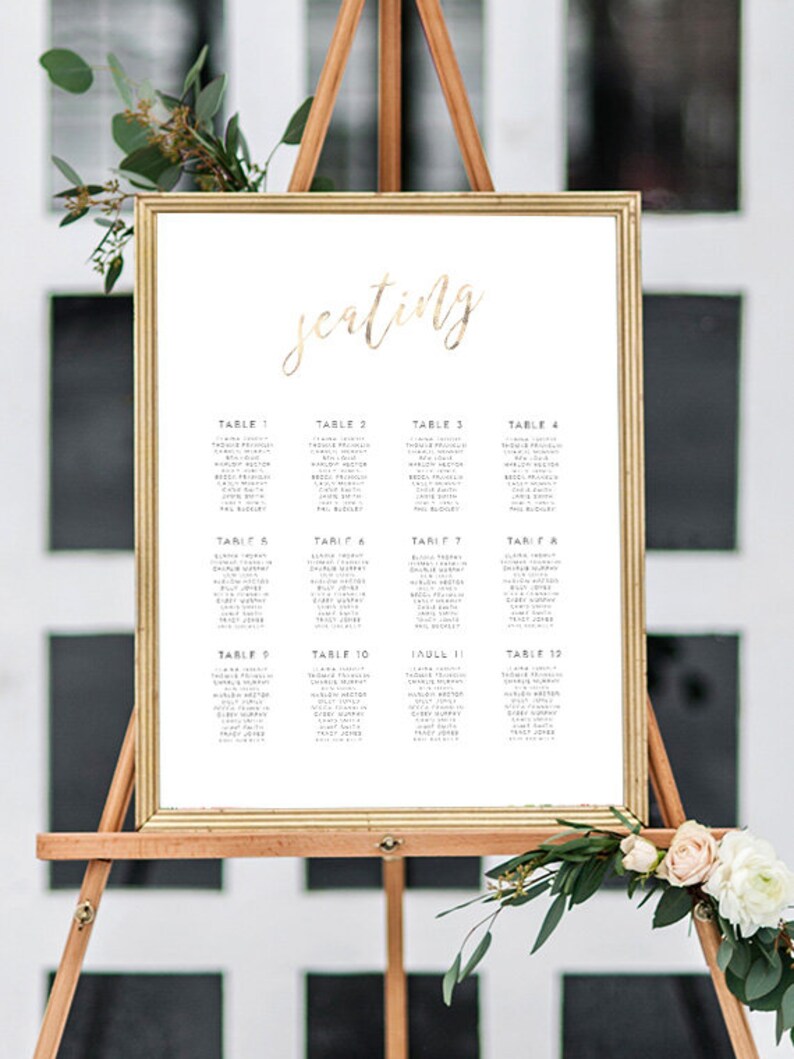 Baby Shower Seating Chart Printable Editable pdf INSTANT | Etsy