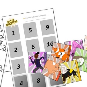 Little Charters printable Reward/routine Chart Animal Pack Cards, colouring, and activity sheets image 2